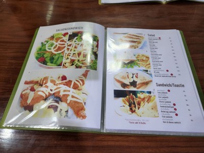 ป้ายราคาหรือสมุดเมนู