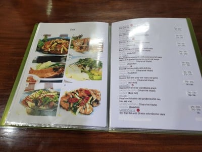 ป้ายราคาหรือสมุดเมนู