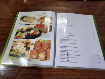 ป้ายราคาหรือสมุดเมนู