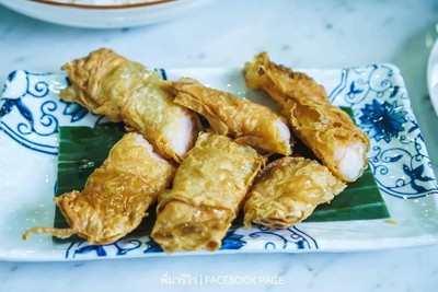 ฟองเต้าหู้กุ้งทอด