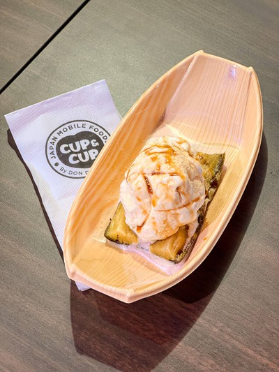 Yakiimo with Ice cream