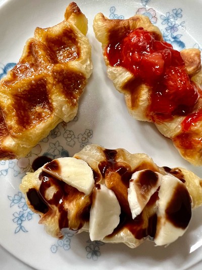 Croffle🧇🧈🥐🍫🍓🍌