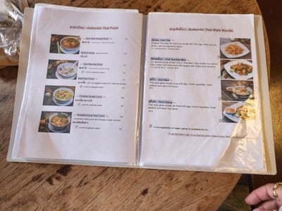 ป้ายราคาหรือสมุดเมนู