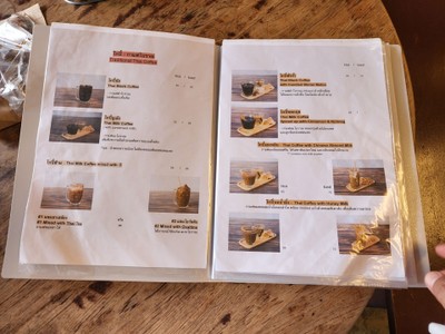 ป้ายราคาหรือสมุดเมนู