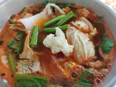 วิธีทำ แกงส้มผักรวม