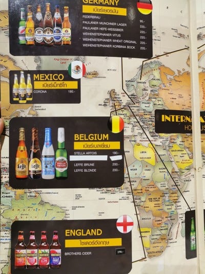 ป้ายราคาหรือสมุดเมนู