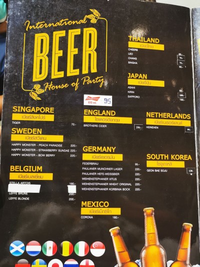 ป้ายราคาหรือสมุดเมนู