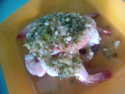 ยำกุ้งสุก