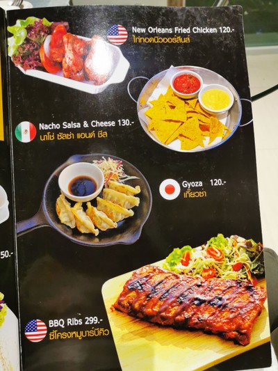 ป้ายราคาหรือสมุดเมนู