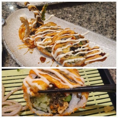 โรลหนังปลาแซลมอนกรอบ