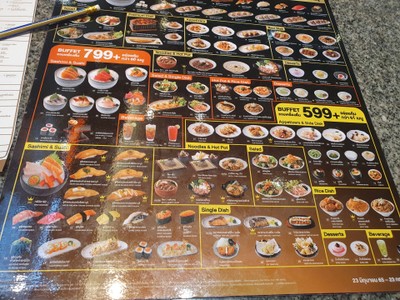 ป้ายราคาหรือสมุดเมนู