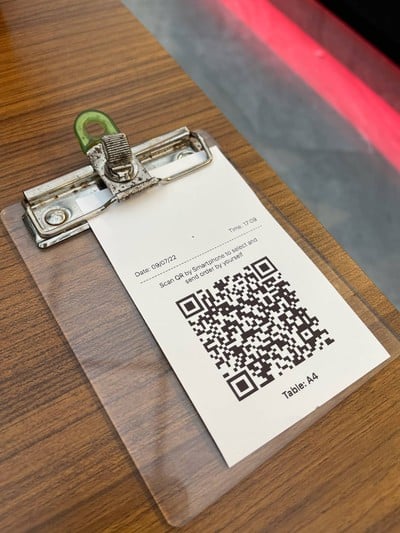 สั่งอาหารผ่าน QR หรือไม่สะดวกสามารถสั่งกับพนักงานได้