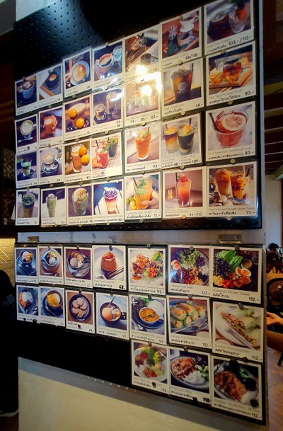 ป้ายราคาหรือสมุดเมนู