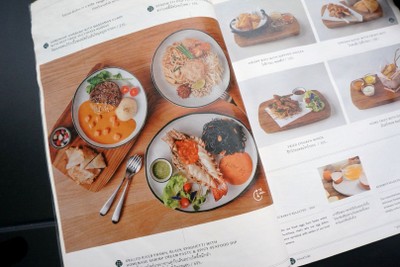 ป้ายราคาหรือสมุดเมนู