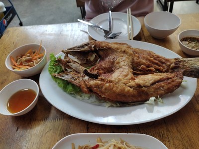 ปลากระพงทอดน้ำปลา