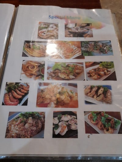 ป้ายราคาหรือสมุดเมนู