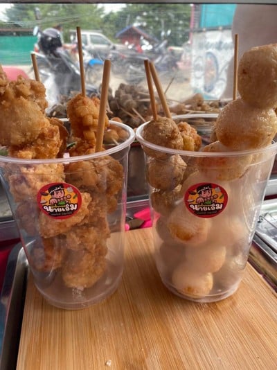 ลูกชิ้นทอดรังสิตภิรมย์ #นำ้จิ้มรสเด็ด