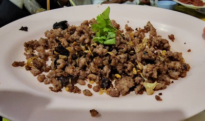 หนำเลียบผัดหมูสับ