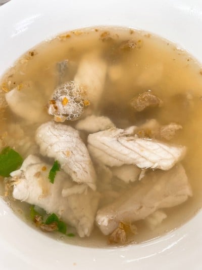 เมนูของร้าน ข้าวต้มปลากิมโป้ พระราม 2