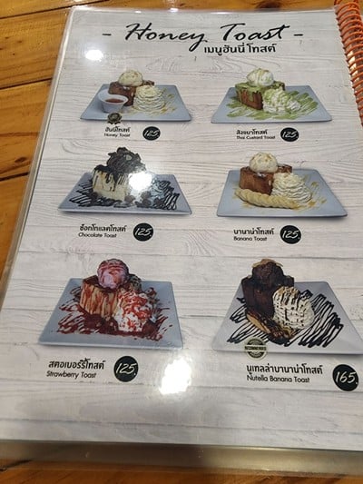 ป้ายราคาหรือสมุดเมนู