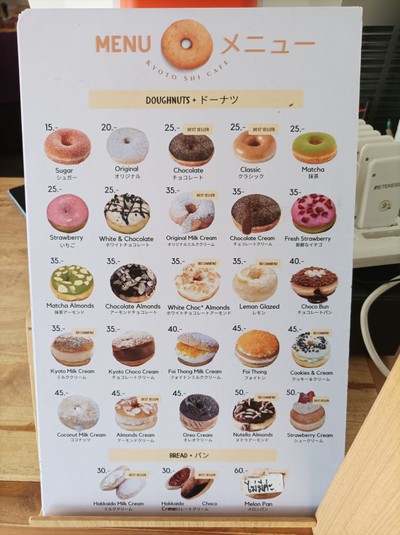 ป้ายราคาหรือสมุดเมนู