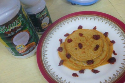 วิธีทำ แพนเค้กกะทิ 100%