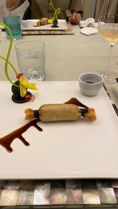 Buddha Jumps Over the Wall and Black Truffle Crispy Roll
