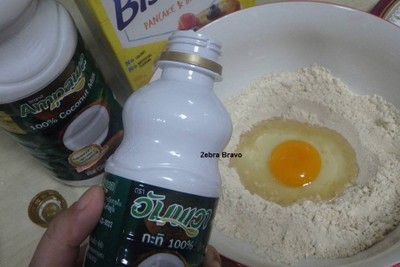 วิธีทำ แพนเค้กกะทิ 100%