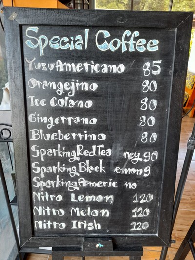 ป้ายราคาหรือสมุดเมนู