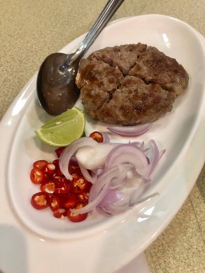 หมูสับปาเค็มทอด