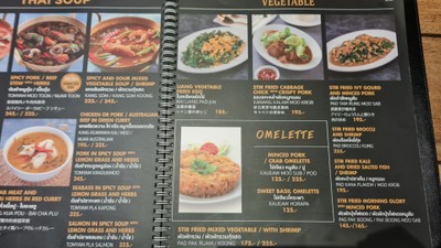 ป้ายราคาหรือสมุดเมนู