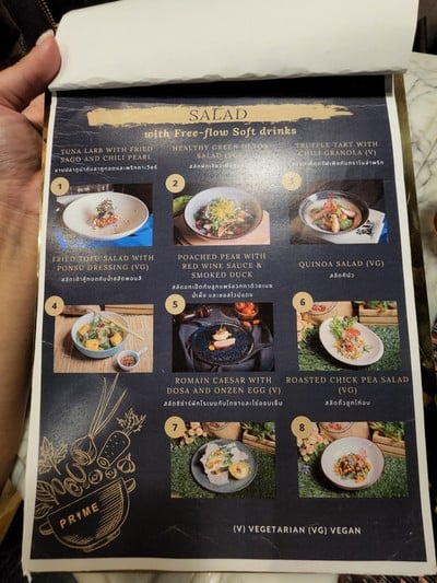 ป้ายราคาหรือสมุดเมนู