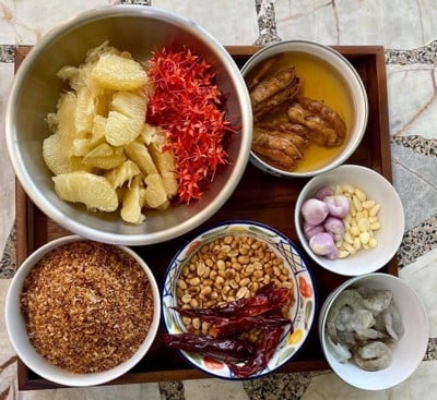 วิธีทำ ยำส้มโอดอกเข็ม วิธีทำ ยำส้มโอดอกเข็ม