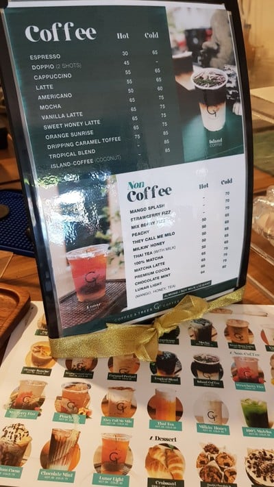 ป้ายราคาหรือสมุดเมนู