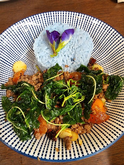 กระเพราะเนื้อไข่แดงเค็ม