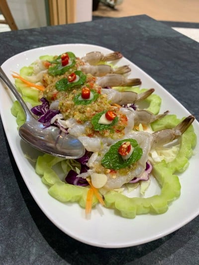 กุ้งแช่น้ำปลา