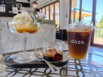 เมนูของร้าน doze coffee community 1