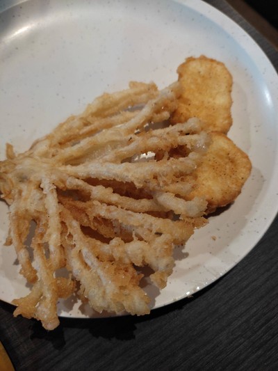 เห็ดเข็มทองทอด