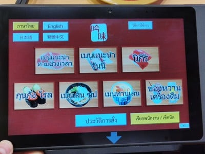 ป้ายราคาหรือสมุดเมนู