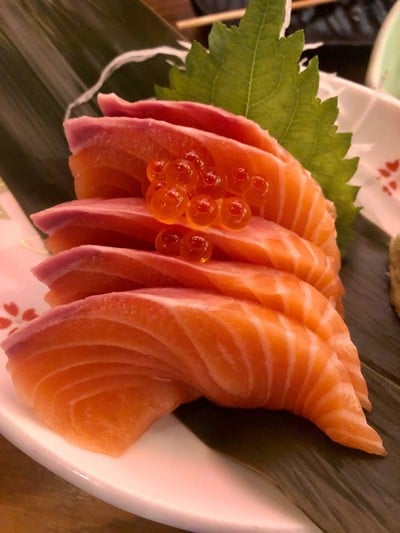 Salmon shashimi