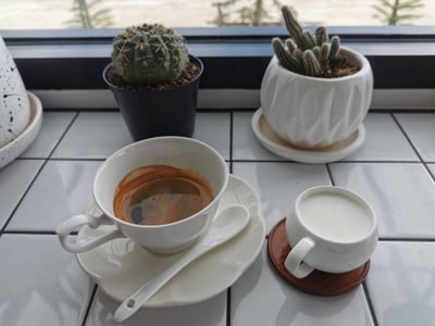 ลาเต้ร้อน