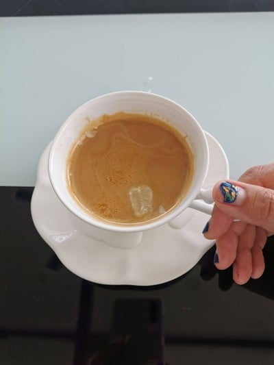 ลาเต้ร้อน