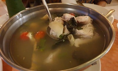 ต้มยำปลากะพงขาว