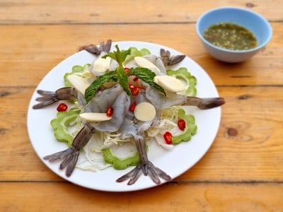 กุ้งแช่น้ำปลา