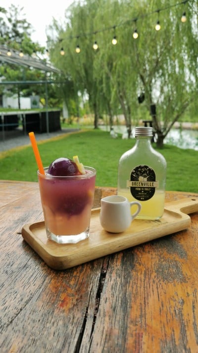 เมนูของร้าน กรีนวิลล์ ฟาร์มคาเฟ่ บางคล้า