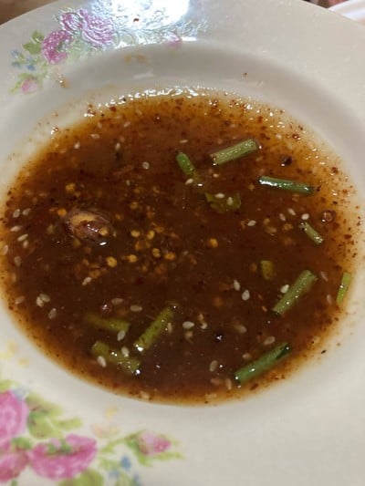 น้ำจิ้มคอหมูย่าง (ไม่ขม)