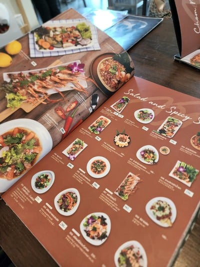 ป้ายราคาหรือสมุดเมนู