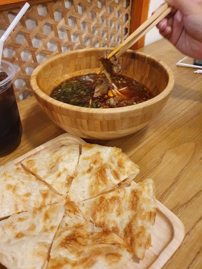 เส้นหมี่เนื้อวัว+โรตี