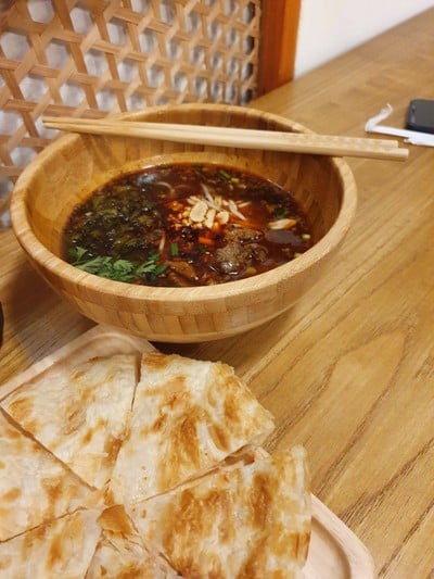 เส้นหมี่เนื้อวัว+โรตี