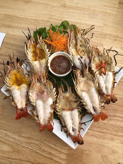 กุ้งแม่น้ำเผา